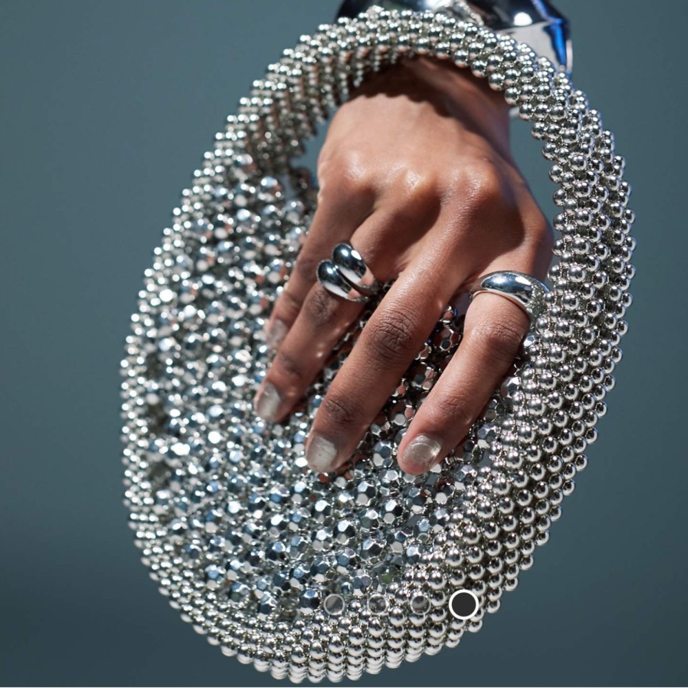 Asos Beaded Silver bag - Picture 5 of 7
